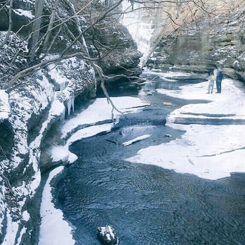 Matthiessen State Park - Water mostly frozen - Parks Near Me - Oglesby, Illinois Matthiessen State Park - Water mostly frozen - Parks Near Me - Oglesby, Illinois