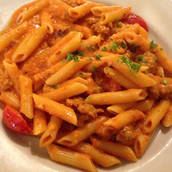 Tuscan Hills - Penne alla Vodka, with Sausage - Italian Near Me - Forest Hills, New York Tuscan Hills - Penne alla Vodka, with Sausage - Italian Near Me - Forest Hills, New York