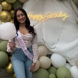 Birthday Girl with her Cotten Candy!