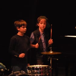 Craig Batanides Drum Lessons - Student at school performance