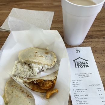 Gorditas Dona Tota - Their 3-gordita combo with a drink under $10 - Fast Food Near Me - El Paso, Texas Gorditas Dona Tota - Their 3-gordita combo with a drink under $10 - Fast Food Near Me - El Paso, Texas