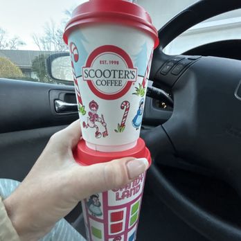 Scooter's Coffee - Medium cappuccino and a small mocha WITH NO FOAM lol - Coffee & Tea Near Me - Wilmington, North Carolina Scooter's Coffee - Medium cappuccino and a small mocha WITH NO FOAM lol - Coffee & Tea Near Me - Wilmington, North Carolina