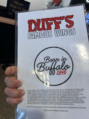 Menu photo 2 Duff's Famous Wings Elizabethtown, KY