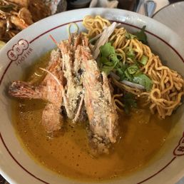 Kao Soi with tiger shrimp Kao Soi with tiger shrimp