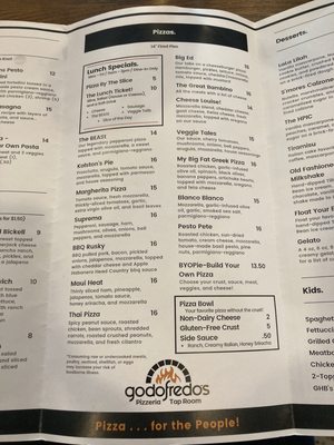 Menu photo 3 Godofredo's Pizzeria & Tap Room Cushing, OK Menu photo 3 Godofredo's Pizzeria & Tap Room Cushing, OK