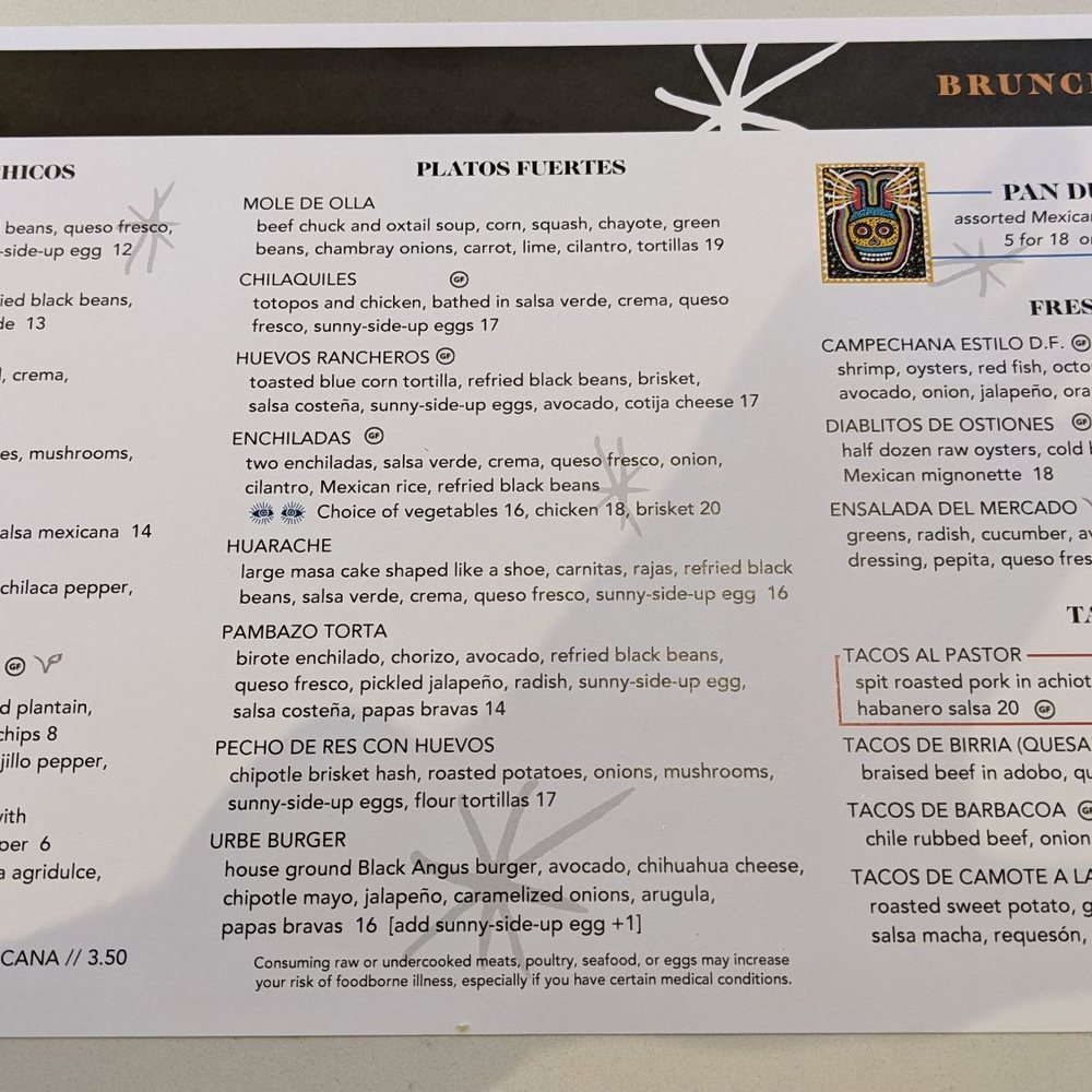 Urbe - Brunch menu - Mexican Near Me - Houston, Texas Urbe - Brunch menu - Mexican Near Me - Houston, Texas