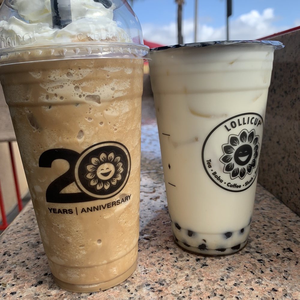 Lollicup Fresh - Coffee Iced Blended green tea w/ boba - Taiwanese Near Me - Oceanside, California Lollicup Fresh - Coffee Iced Blended green tea w/ boba - Taiwanese Near Me - Oceanside, California