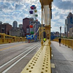 Roberto Clemente Bridge - Octoberfest Ferris Wheel