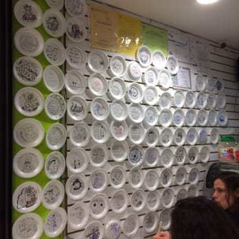 Avana Sushi - 1/2 walls of plate art. I made one, too hehe - Japanese Near Me - Boston, Massachusetts Avana Sushi - 1/2 walls of plate art. I made one, too hehe - Japanese Near Me - Boston, Massachusetts