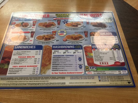 Menu photo 3 Waffle House Kings Mountain, NC