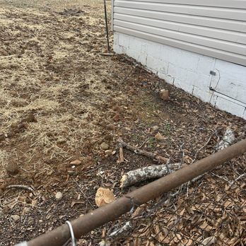 Williams Maintenance & Renovations - This is my yard after they came and placed hay. Uneven, rocky, unsafe! - General Contractors Near Me Williams Maintenance & Renovations - This is my yard after they came and placed hay. Uneven, rocky, unsafe! - General Contractors Near Me