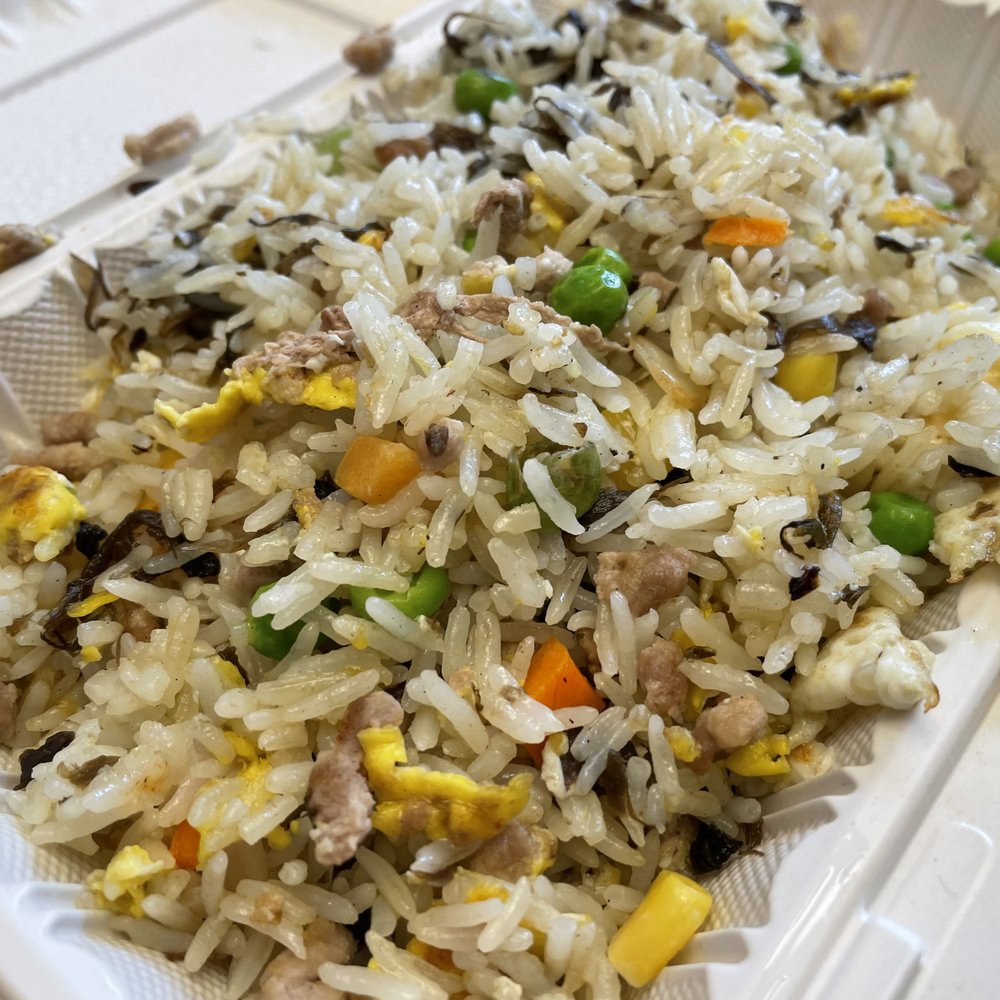 Jimmy's Tea House - Preserved Pickle and Pork Fried Rice: funny name, but great taste!  (It's not pickles in the traditional sense) - Tea Rooms Near Me - Richmond, British Columbia