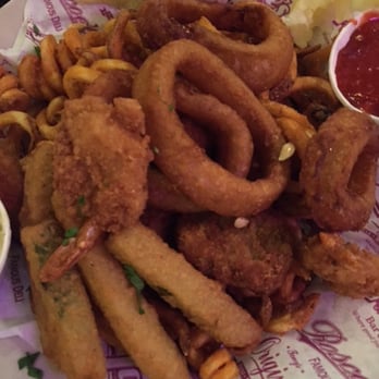 Heroes - Junk - fried zucchini, shrimp, jalapeno poppers, onion rings and curly fries. Meh - American Near Me - Riverside, California