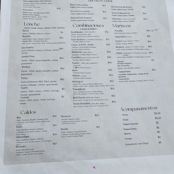 Exclusive Cocina Mexicana - Take out menu. - Mexican Near Me - Montebello, California