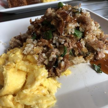 Anuenue Cafe - Kalua pork fried rice with no pineapple - Cafes Near Me - Koloa, Hawaii