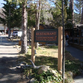Restaurant Gastrognome - Another sign for "The Gnome." - New American Near Me - Idyllwild, California