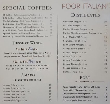 Menu photo 5 Poor Italian Vancouver, BC Menu photo 5 Poor Italian Vancouver, BC