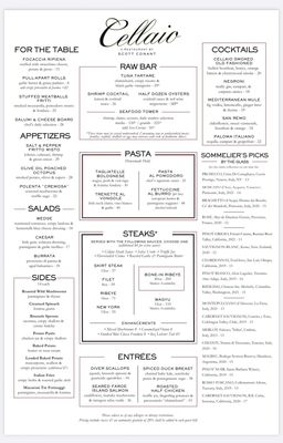 Menu photo 2 Cellaio Steak Monticello, NY Menu photo 2 Cellaio Steak Monticello, NY