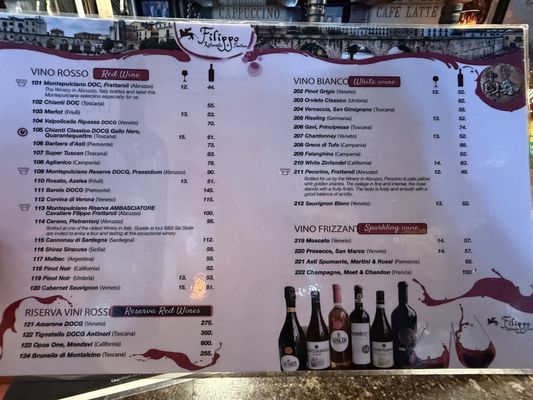 Menu photo 1 Filippo Ristorante & Bar Boston, MA Menu photo 1 Filippo Ristorante & Bar Boston, MA