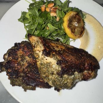 Cafe Mogador - Blackened zahatar chicken - Moroccan Near Me - Brooklyn, New York Cafe Mogador - Blackened zahatar chicken - Moroccan Near Me - Brooklyn, New York