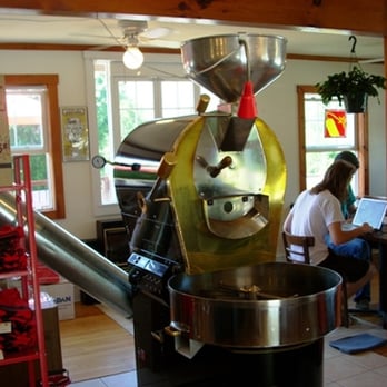 Dynamite Roasting - Fresh roasted coffee at Dynamite Roasing! Roaster is right there in the cafe. - Coffee Roasteries Near Me - Black Mountain, North Carolina