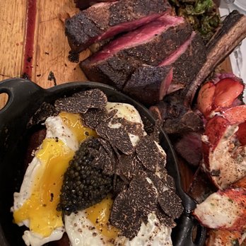 Georgia James - Black Truffle and caviar. Ranch 44 long bone ribeye!! - Steakhouses Near Me - Houston, Texas Georgia James - Black Truffle and caviar. Ranch 44 long bone ribeye!! - Steakhouses Near Me - Houston, Texas