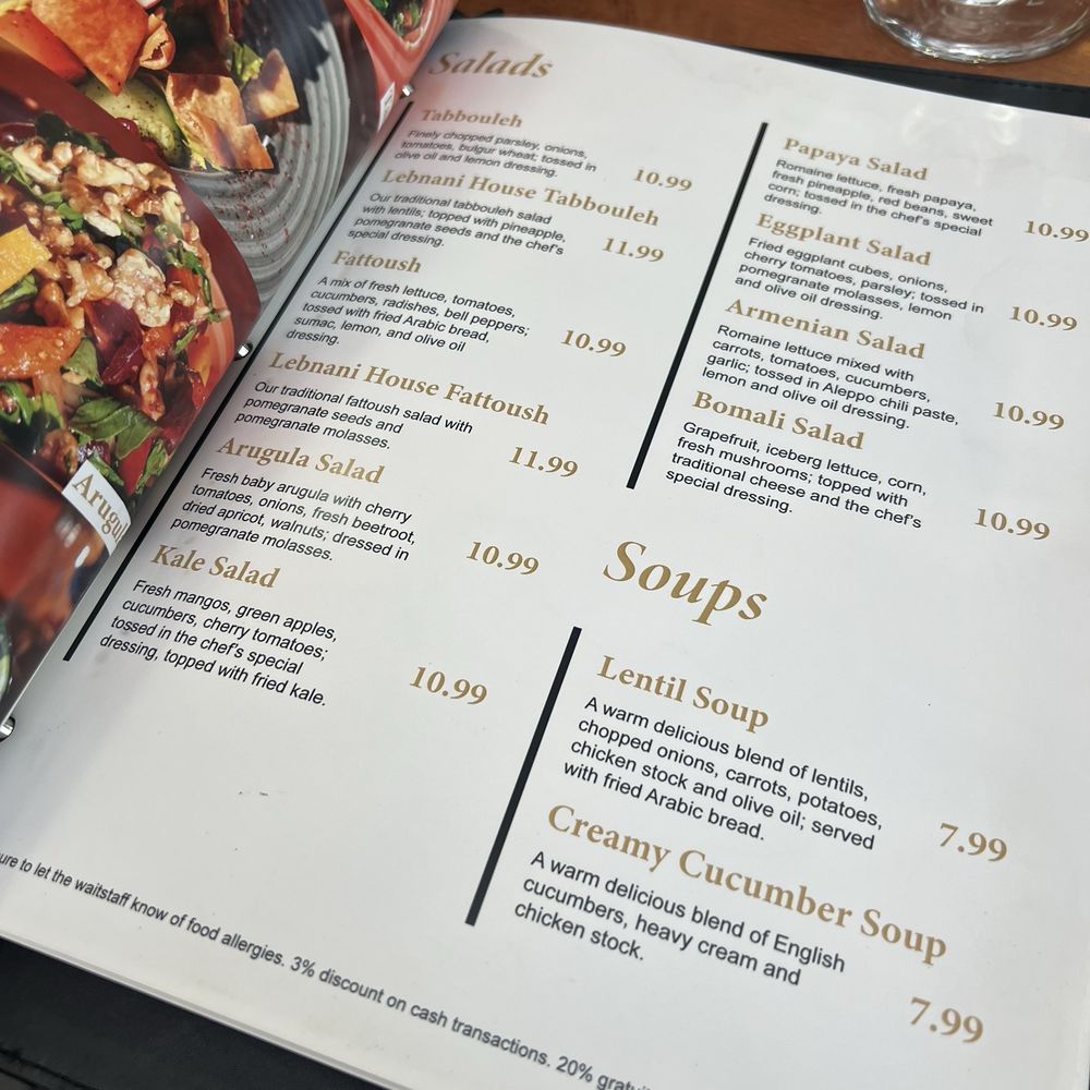 Lebnani House - Soup and salad menu - Lebanese Near Me - Milwaukee, Wisconsin Lebnani House - Soup and salad menu - Lebanese Near Me - Milwaukee, Wisconsin