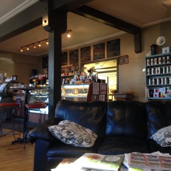 The Bean Counter - a black leather couch in a coffee shop - Desserts Near Me - Picton, Ontario The Bean Counter - a black leather couch in a coffee shop - Desserts Near Me - Picton, Ontario