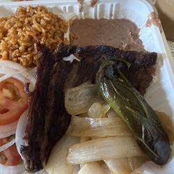El Charrito - Look at the small piece of meat they didn't even give us the whole piece