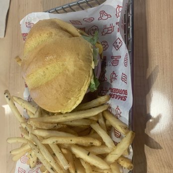 Smashburger - Single smash burger with smash fries!! Yummmmmo - Burgers Near Me - Clifton, New Jersey