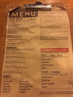 Menu photo 1 The Tabernacle London, XGL