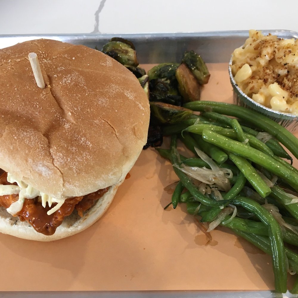 Butchies - Fried chicken, green beans, Brussels sprouts and mac cheese for the win - Salad Near Me - Whitby, Ontario Butchies - Fried chicken, green beans, Brussels sprouts and mac cheese for the win - Salad Near Me - Whitby, Ontario