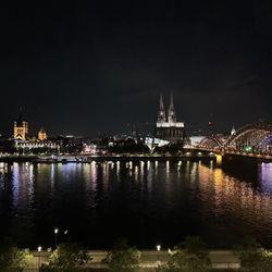 Hyatt Regency Cologne - Night view of the cathedral from room 632