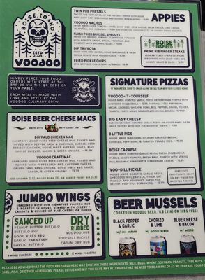 Menu photo 1 Voodoo Brewing - Boise Boise, ID