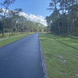 Nice abs clean paved path.