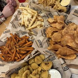 Fried food smorgasbord nomnom