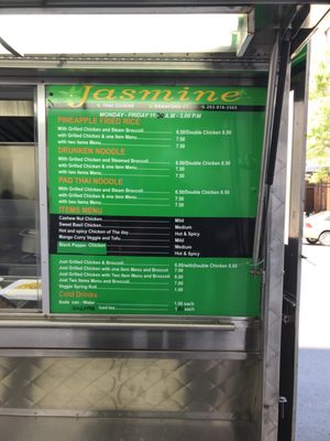 Menu photo 1 Jasmine Thai Cart New Haven, CT Menu photo 1 Jasmine Thai Cart New Haven, CT