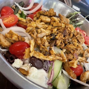 Luna Inspired Street Food - Chicken Shawarma Salad - New American Near Me - Ithaca, New York