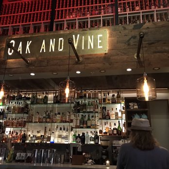 Oak and Vine - Wall of spirits & upstairs has a beautiful wine cellar - Cocktail Bars Near Me - Glendale, California