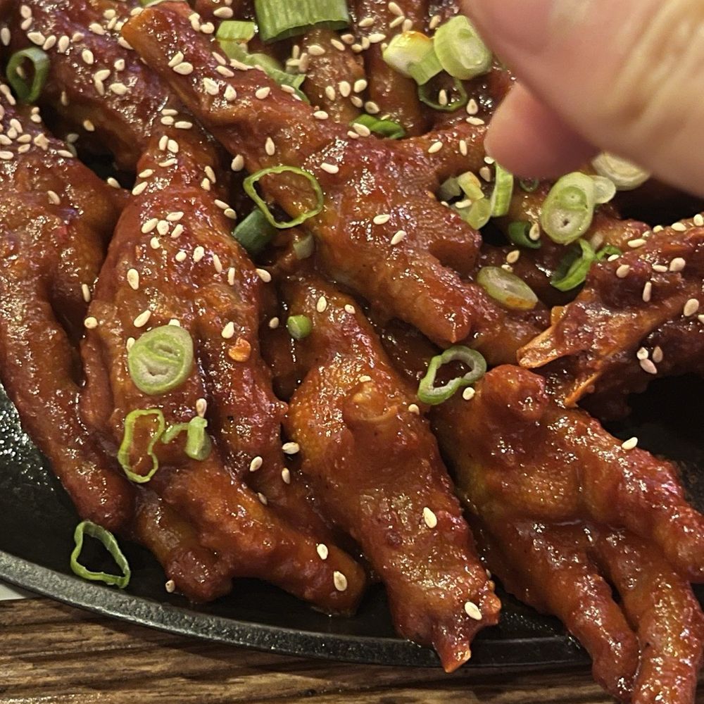 Hanshin Pocha - Chicken Feet in Spicy Sauce - Korean Near Me - Katy, Texas Hanshin Pocha - Chicken Feet in Spicy Sauce - Korean Near Me - Katy, Texas