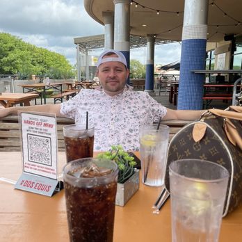 Rodeo Goat - Super fun table to sit at that swings! - Burgers Near Me - Rockwall, Texas