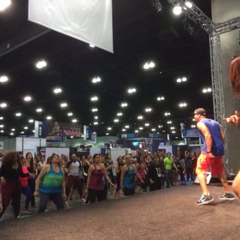 The Fit Expo - Always a large crowd for Zumba - Festivals Near Me - Los Angeles, California
