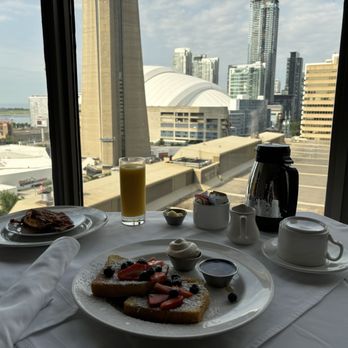 InterContinental Toronto Centre - Room service breakfast with a view (French toast) - Hotels Near Me - Toronto, Ontario InterContinental Toronto Centre - Room service breakfast with a view (French toast) - Hotels Near Me - Toronto, Ontario