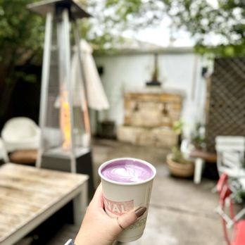 SIGNAL Coffee Roasters - Ube latte - Coffee & Tea Near Me - Alameda, California SIGNAL Coffee Roasters - Ube latte - Coffee & Tea Near Me - Alameda, California