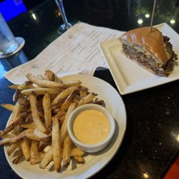 Smash burger/thrice cooked fries