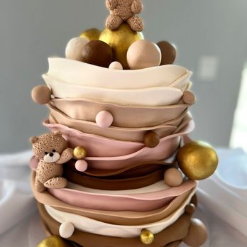 Eleon Pizza & Pastry - a teddy bear on top of a cake - Pizza Near Me - Jacksonville, Florida
