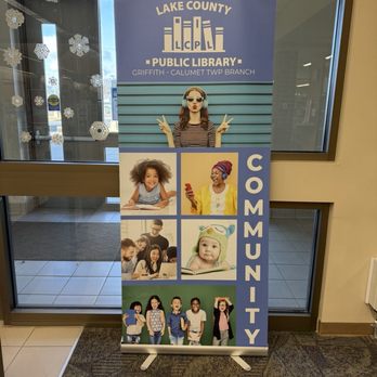 Lake County Public Library, Griffith-Calumet Township Branch - Community signage - Libraries Near Me - Griffith, Indiana Lake County Public Library, Griffith-Calumet Township Branch - Community signage - Libraries Near Me - Griffith, Indiana