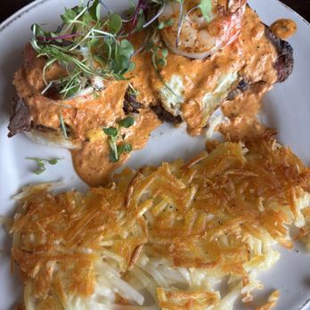 Monica’s Riverview - Surf and turf Bennie. That sauce was everything ! - Breakfast & Brunch Near Me - Antioch, California