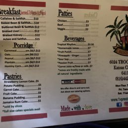 Restaurant menu Restaurant menu