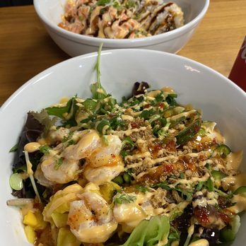 The Bowl - Make your own poke bowl with spicy salmon and spicy shrimp. - Poke Near Me - Lynbrook, New York